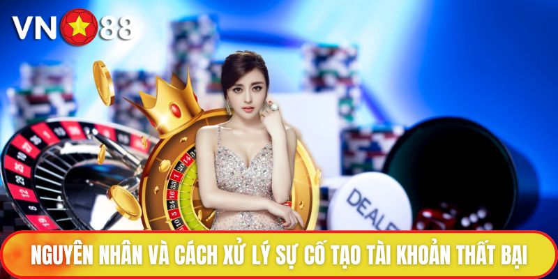 Nguyên nhân và cách xử lý sự cố tạo tài khoản thất bại